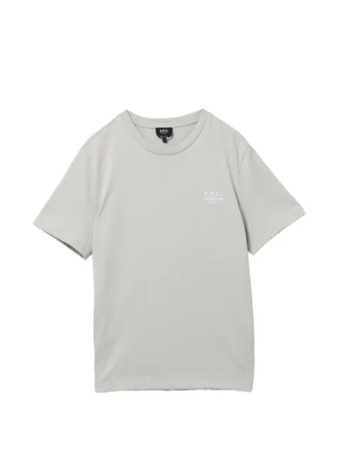 A.P.C. playera con logo bordado