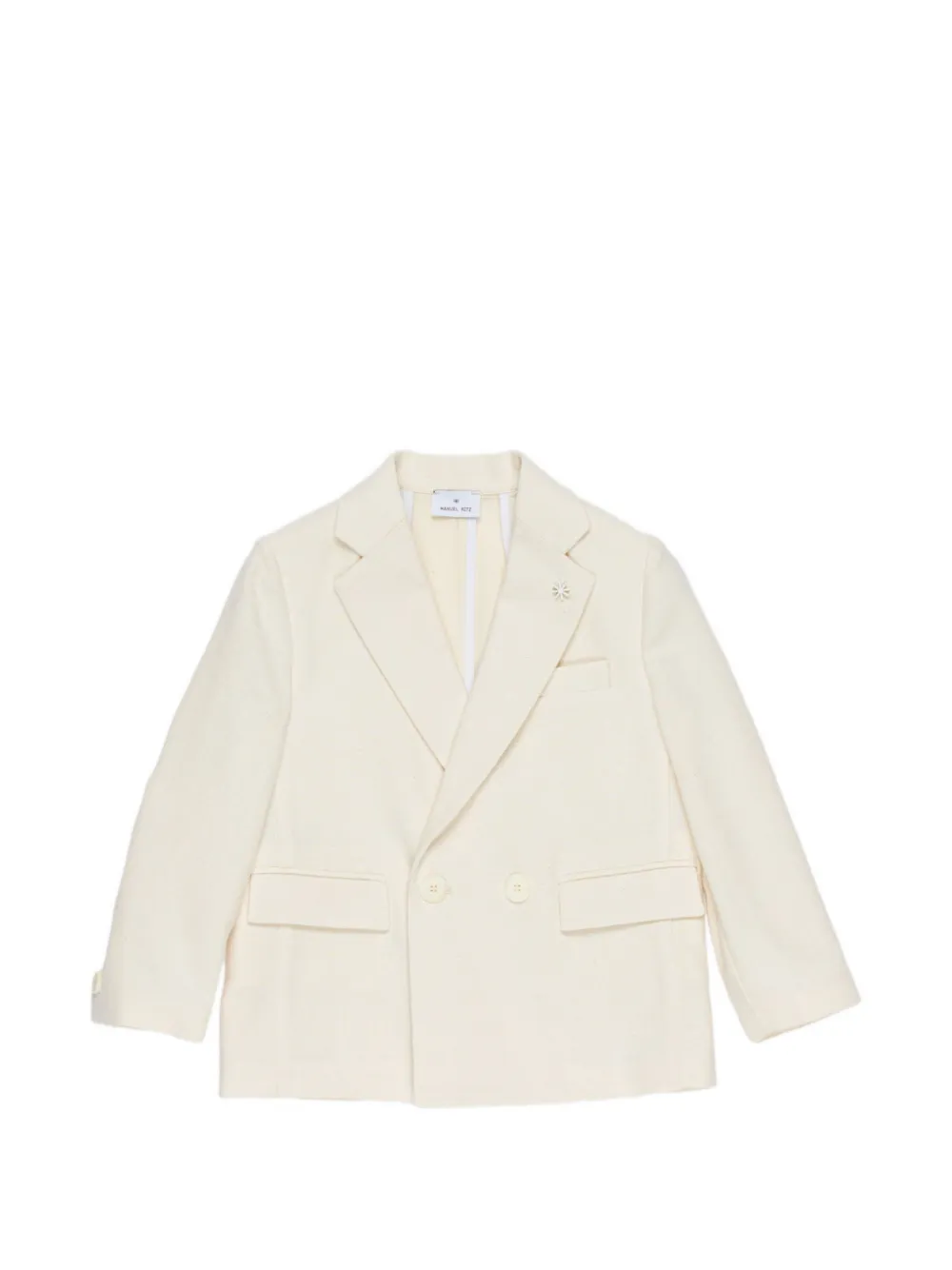 Manuel Ritz Kids double-breasted blazer - Toni neutri