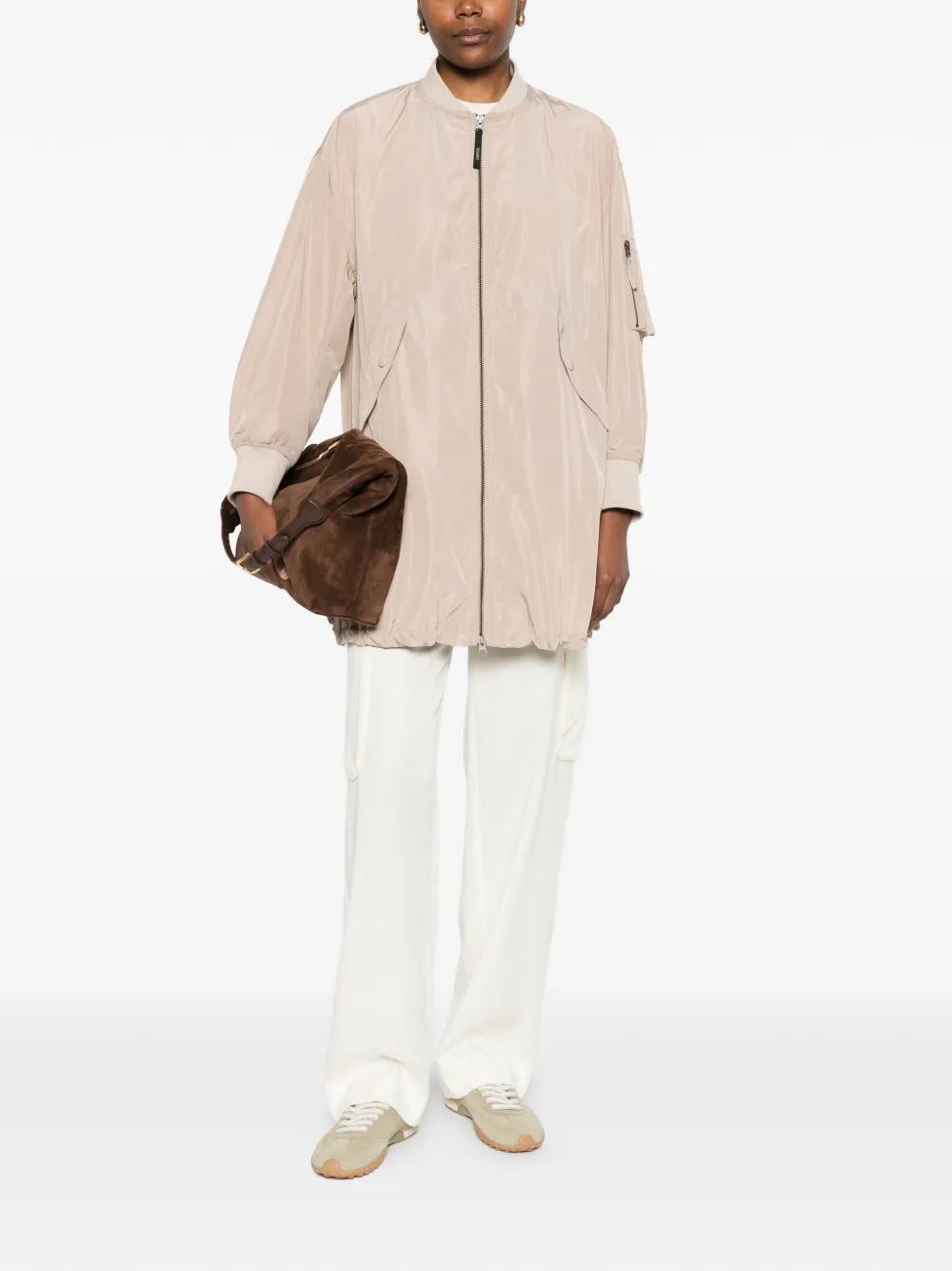  Aspesi Zip-up Parka - Neutrals 