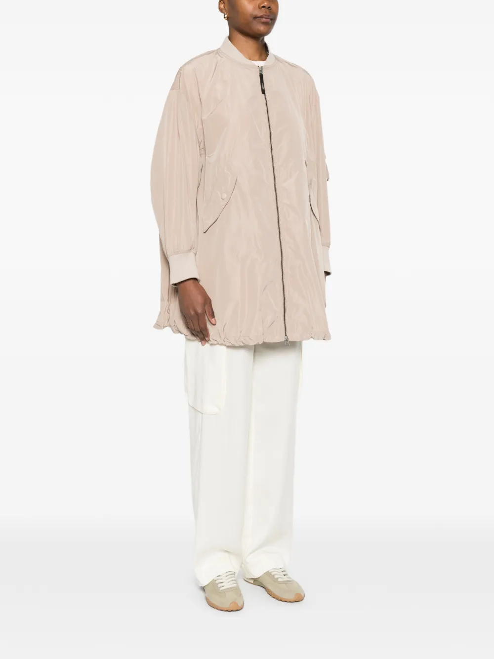  Aspesi Zip-up Parka - Neutrals 