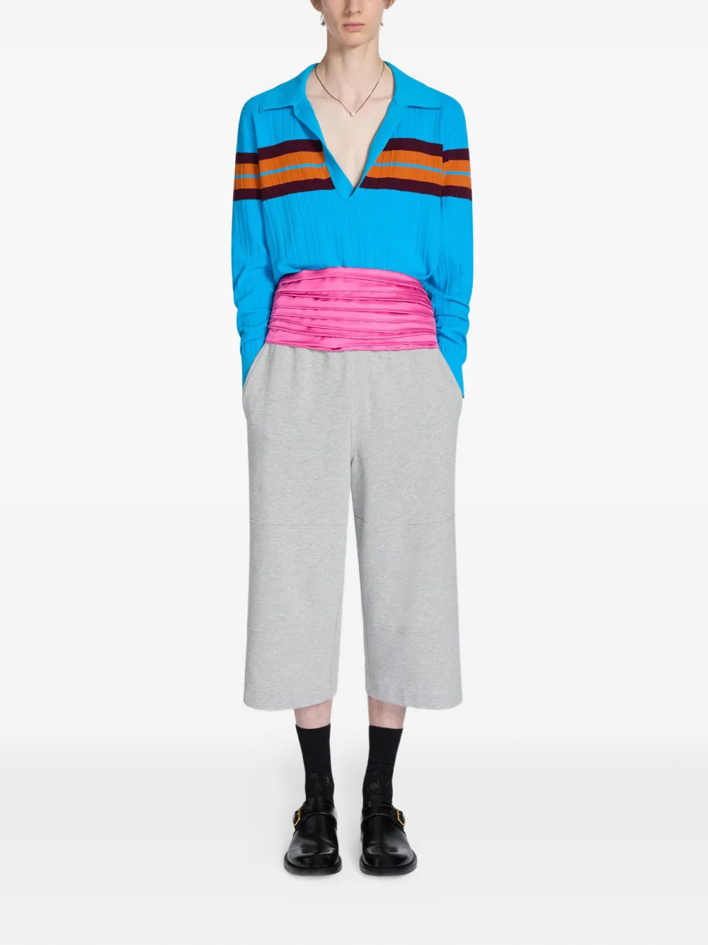  Dries Van Noten Satin Belt - Pink 