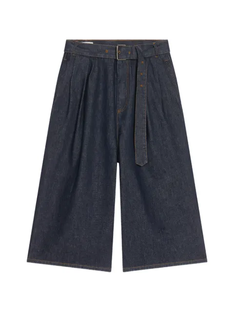 DRIES VAN NOTEN belted denim shorts