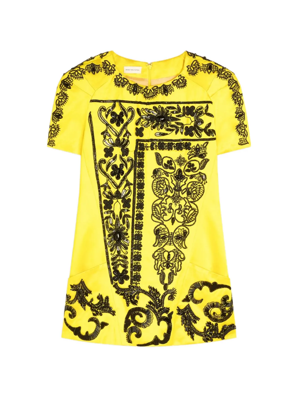 DRIES VAN NOTEN embroidered top - Yellow