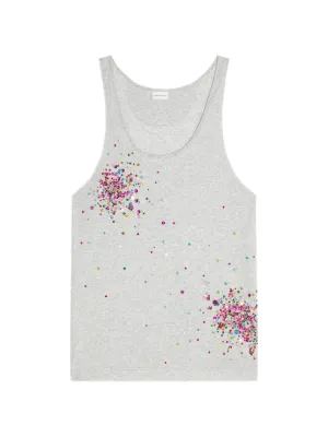 DRIES VAN NOTEN Velvet Tank Top | Pink | FARFETCH