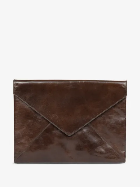 DRIES VAN NOTEN leather clutch bag