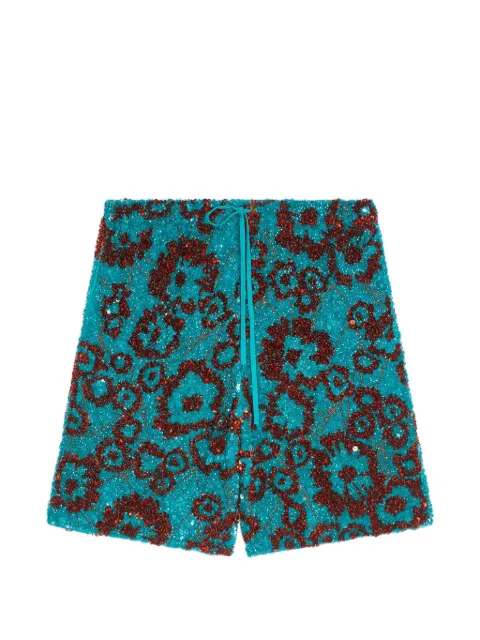 DRIES VAN NOTEN embroidered shorts