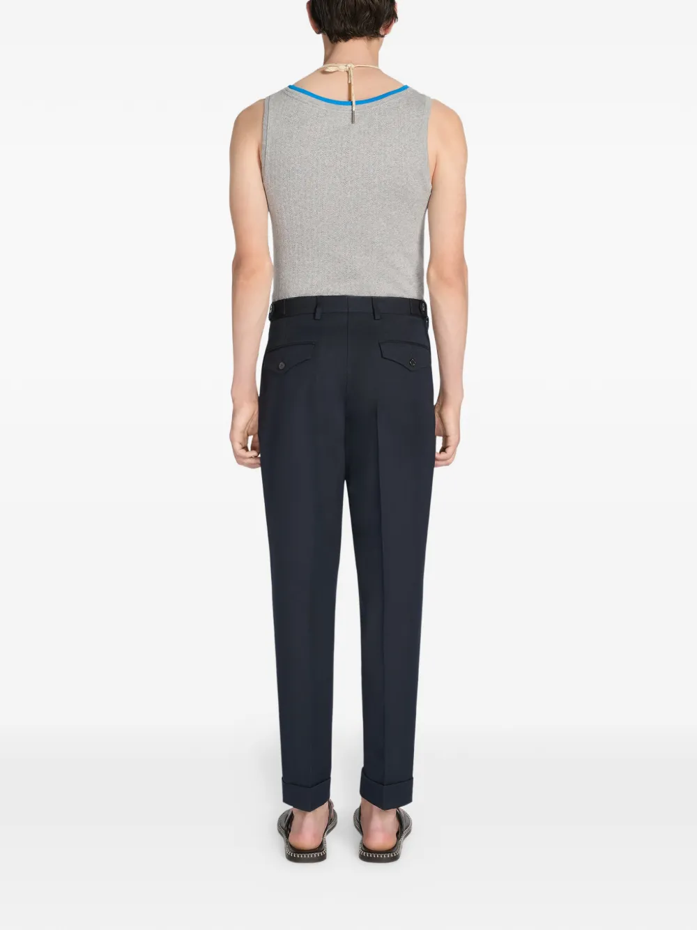DRIES VAN NOTEN Katoenen tanktop Grijs