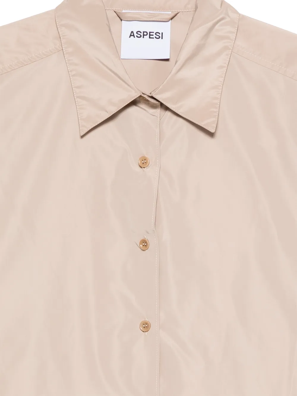  Aspesi Technical Buttoned Shirt - Neutrals 