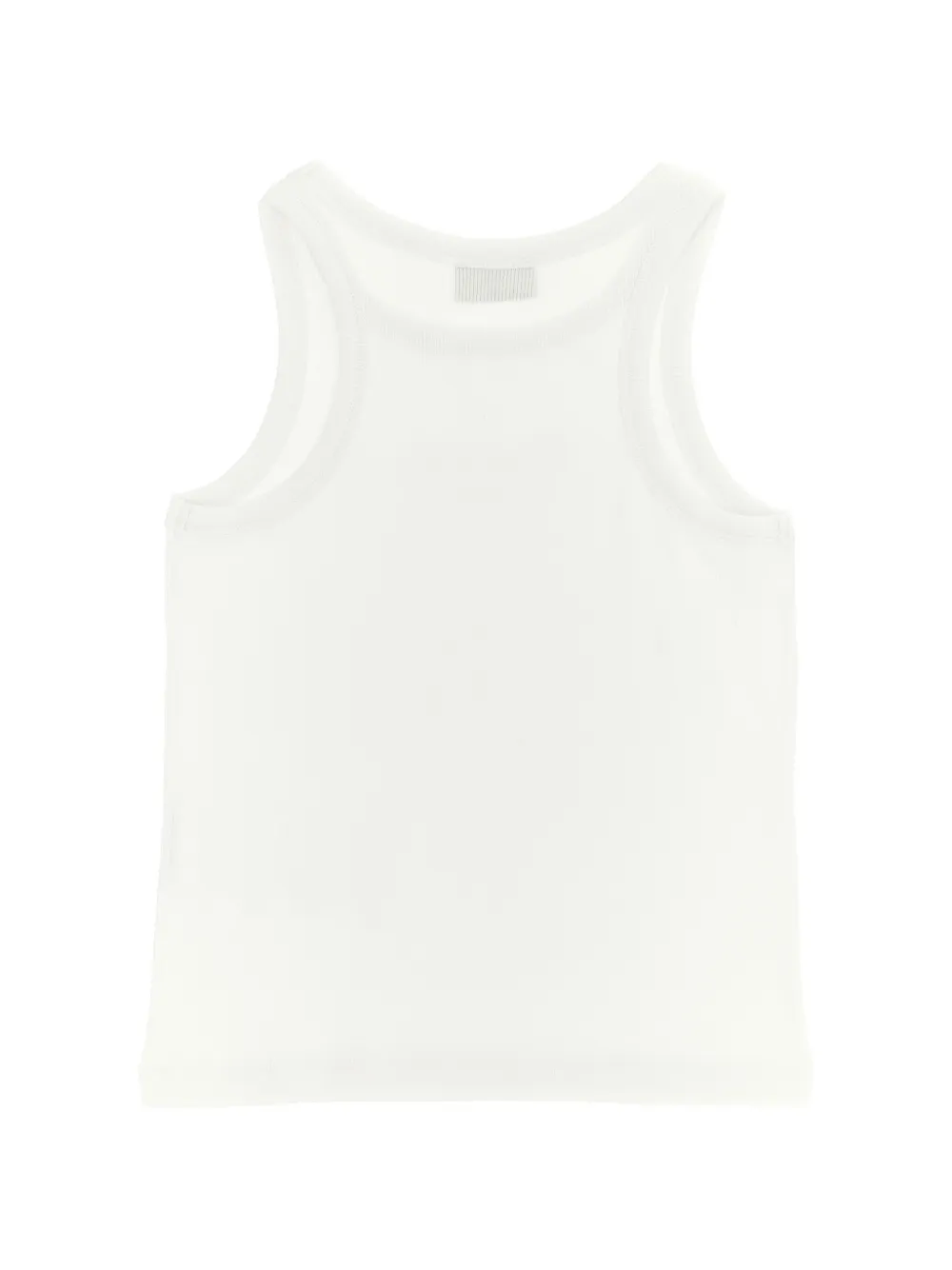 Moschino Kids Tanktop met logo Wit