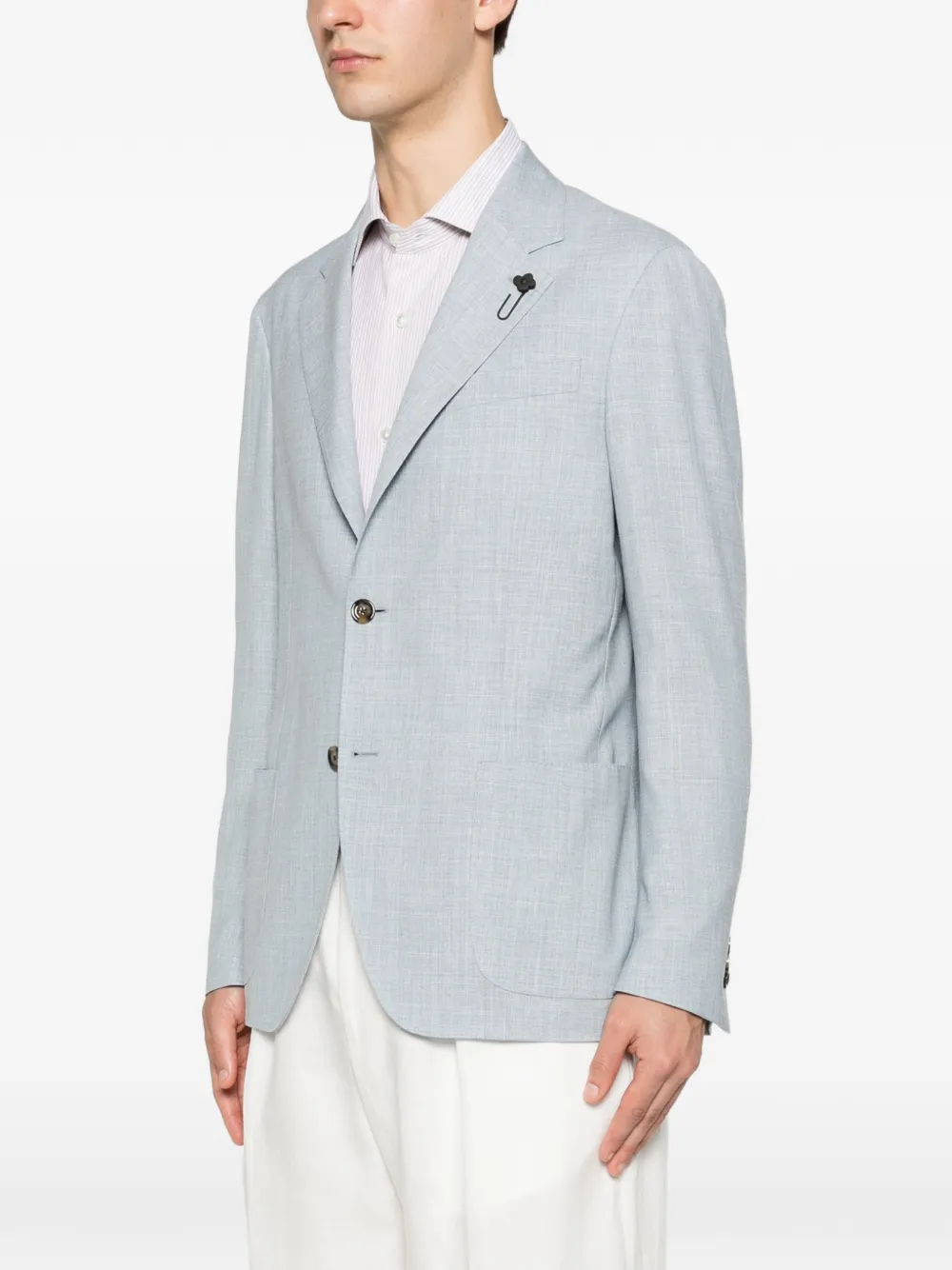 Lardini Roma blazer met enkele rij knopen Blauw