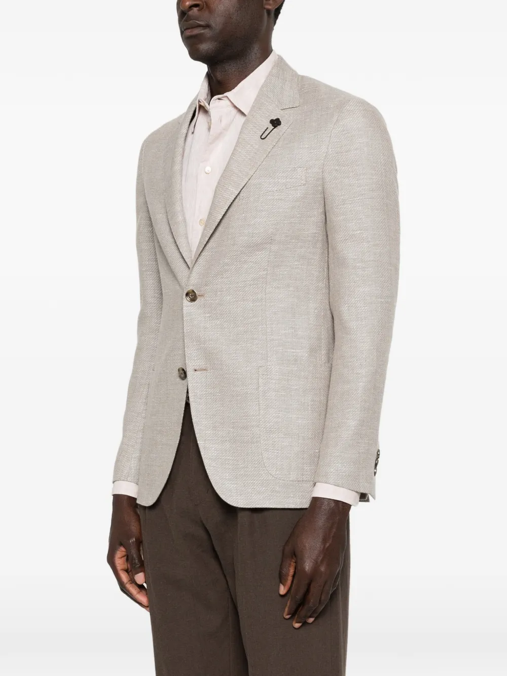 Lardini Blazer met klepzak Grijs