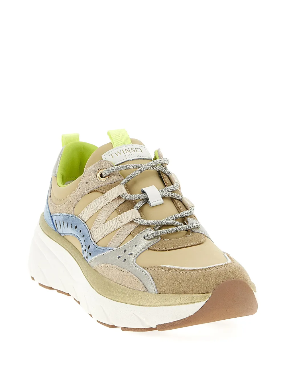 TWINSET Suède sneakers Beige