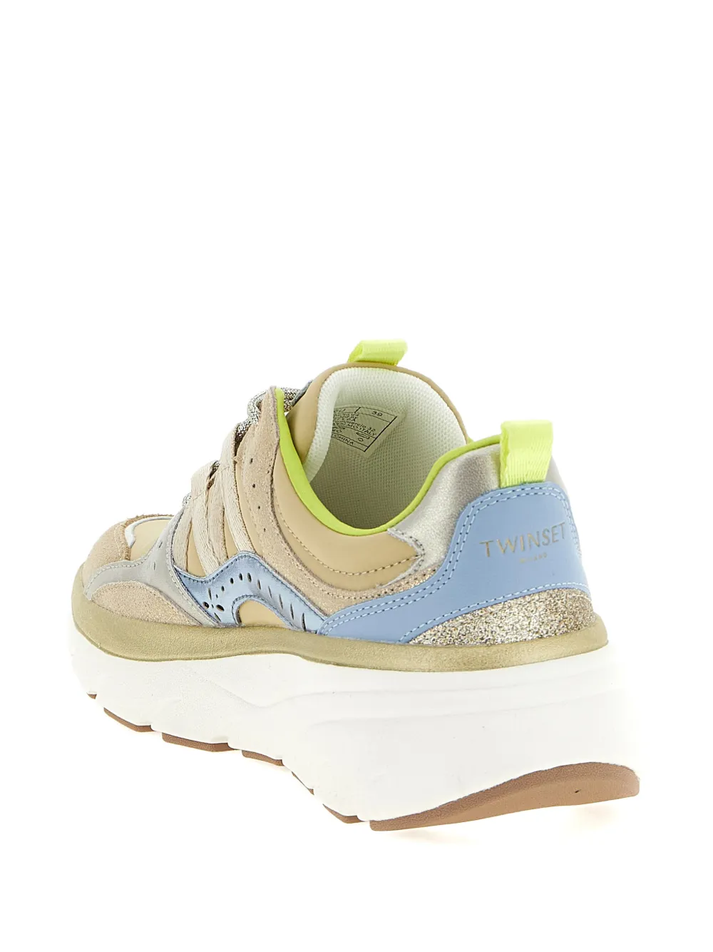 TWINSET Suède sneakers Beige
