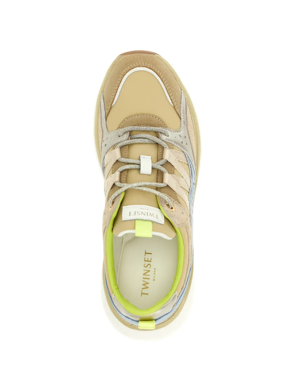 TWINSET Suède sneakers Beige