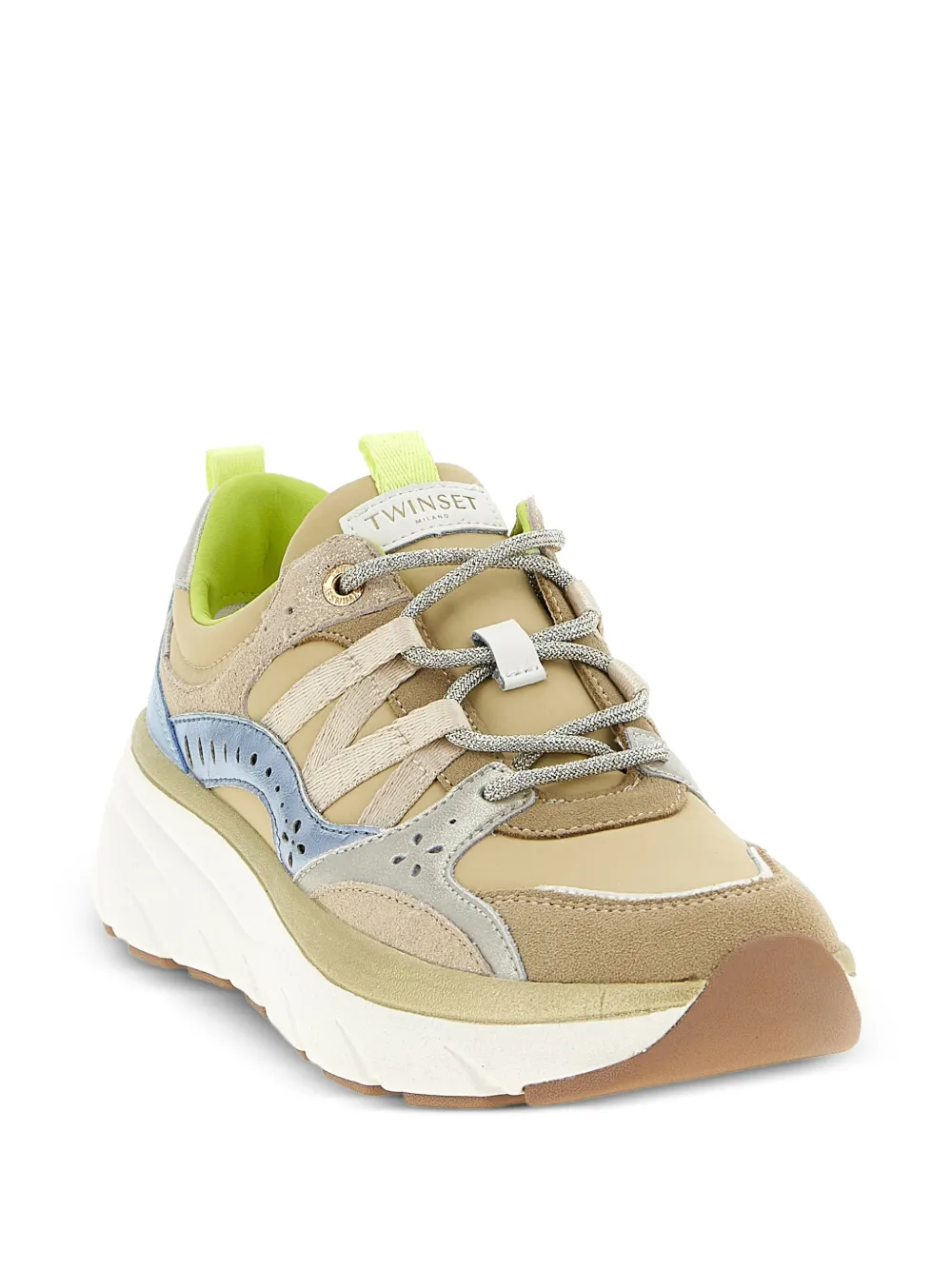  Twinset Suede Sneakers - Neutrals 