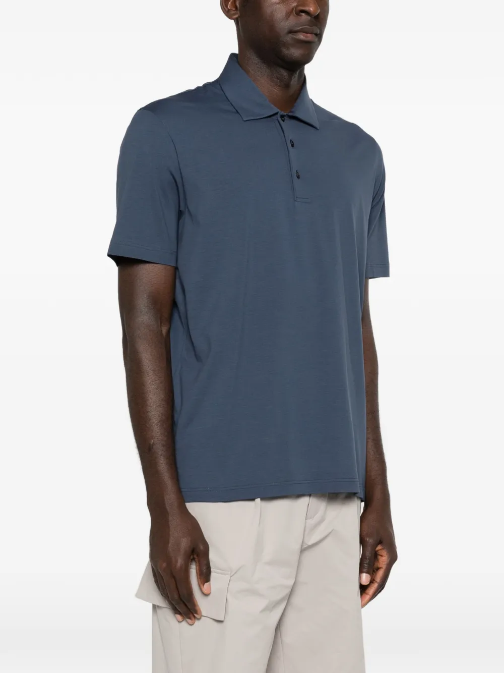 Herno Poloshirt met korte mouwen Blauw