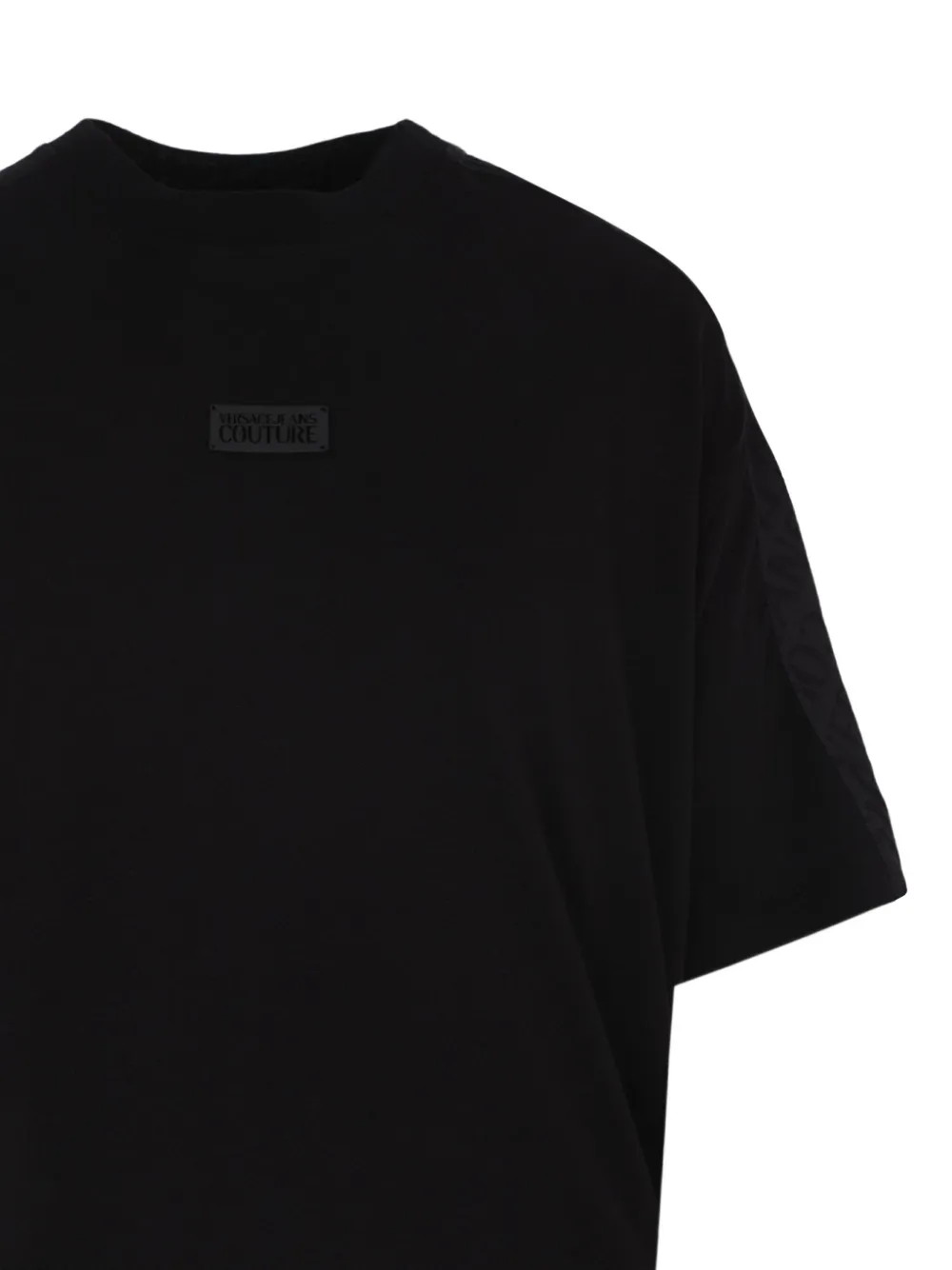 Versace Jeans Couture T-shirt met logopatch Zwart