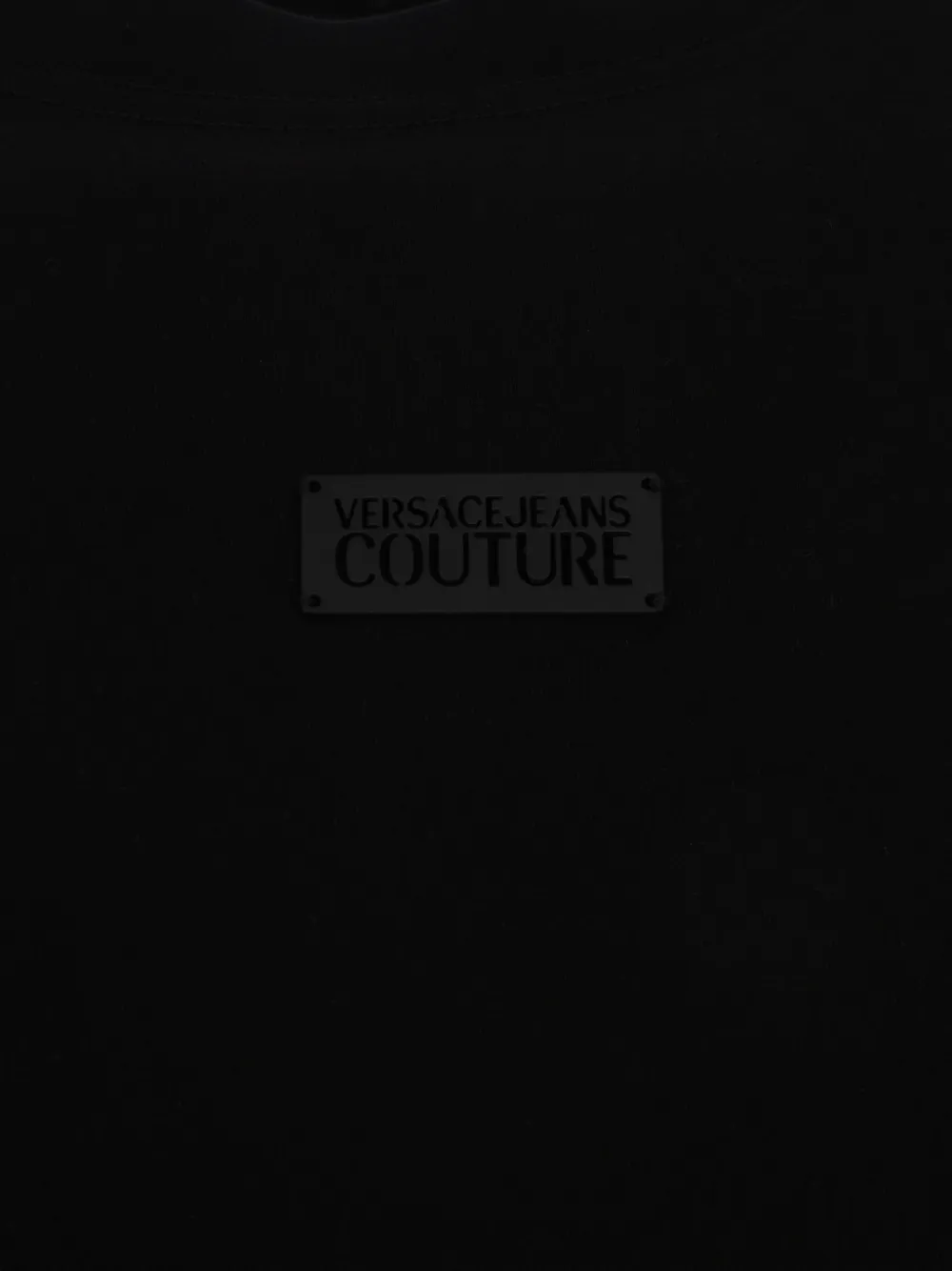 Versace Jeans Couture T-shirt met logopatch Zwart