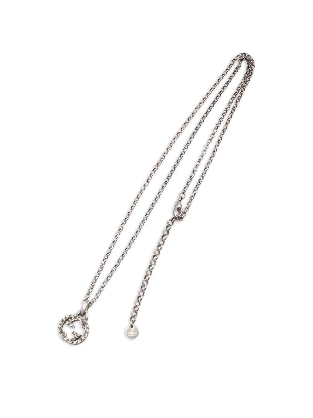 Gucci Pre-Owned 2010s interlocking G pendant necklace - Argento