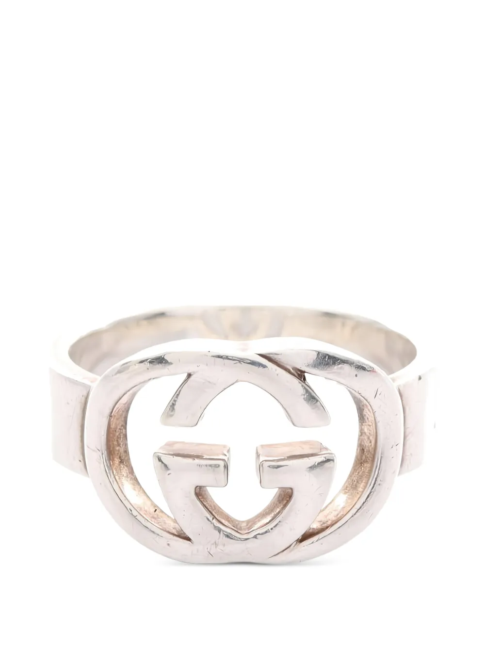 Gucci Pre-Owned 2010s interlocking G ring - Argento