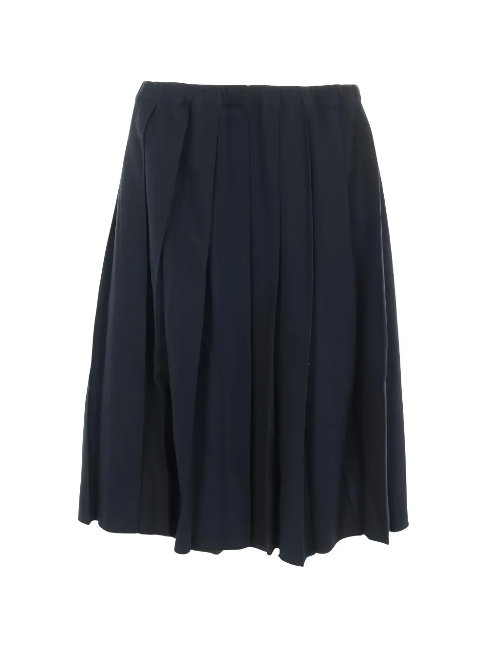 Comme Des Garçons Comme Des Garçons 2010s pleated wool mini skirt - Blu