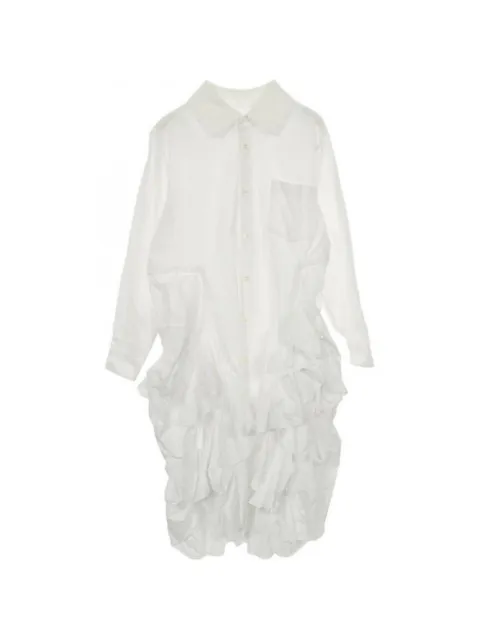 Comme Des Garçons Comme Des Garçons frill shirt cotton dress