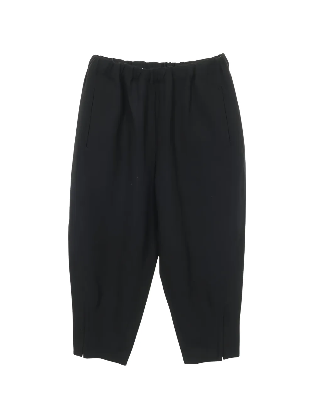 Comme Des Garçons Comme Des Garçons 2010s cropped pants wool trousers - Nero