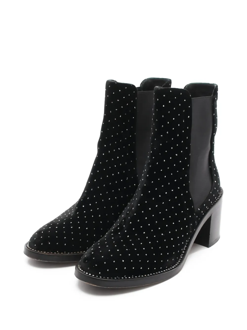 Jimmy Choo Pre-Owned 2000s velvet boots - Nero