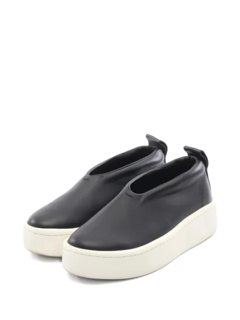 Jil Sander Pre-Owned sneakers i læder med plateausål fra 2010'erne