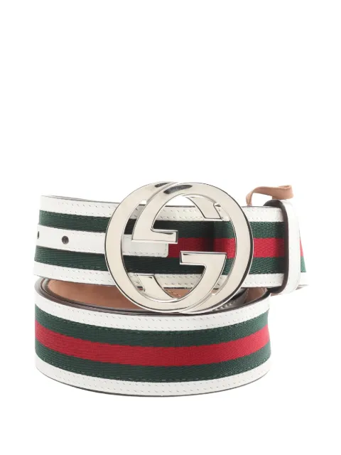 Gucci Pre-Owned 2000s Interlocking G striped belt