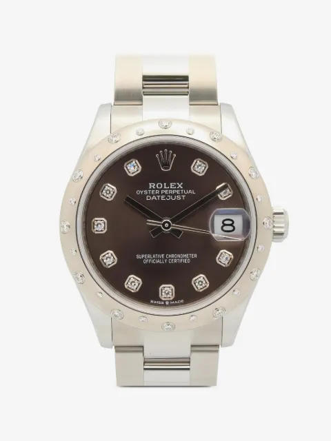 Rolex 2010s Datejust diamond bezel 31mm watch