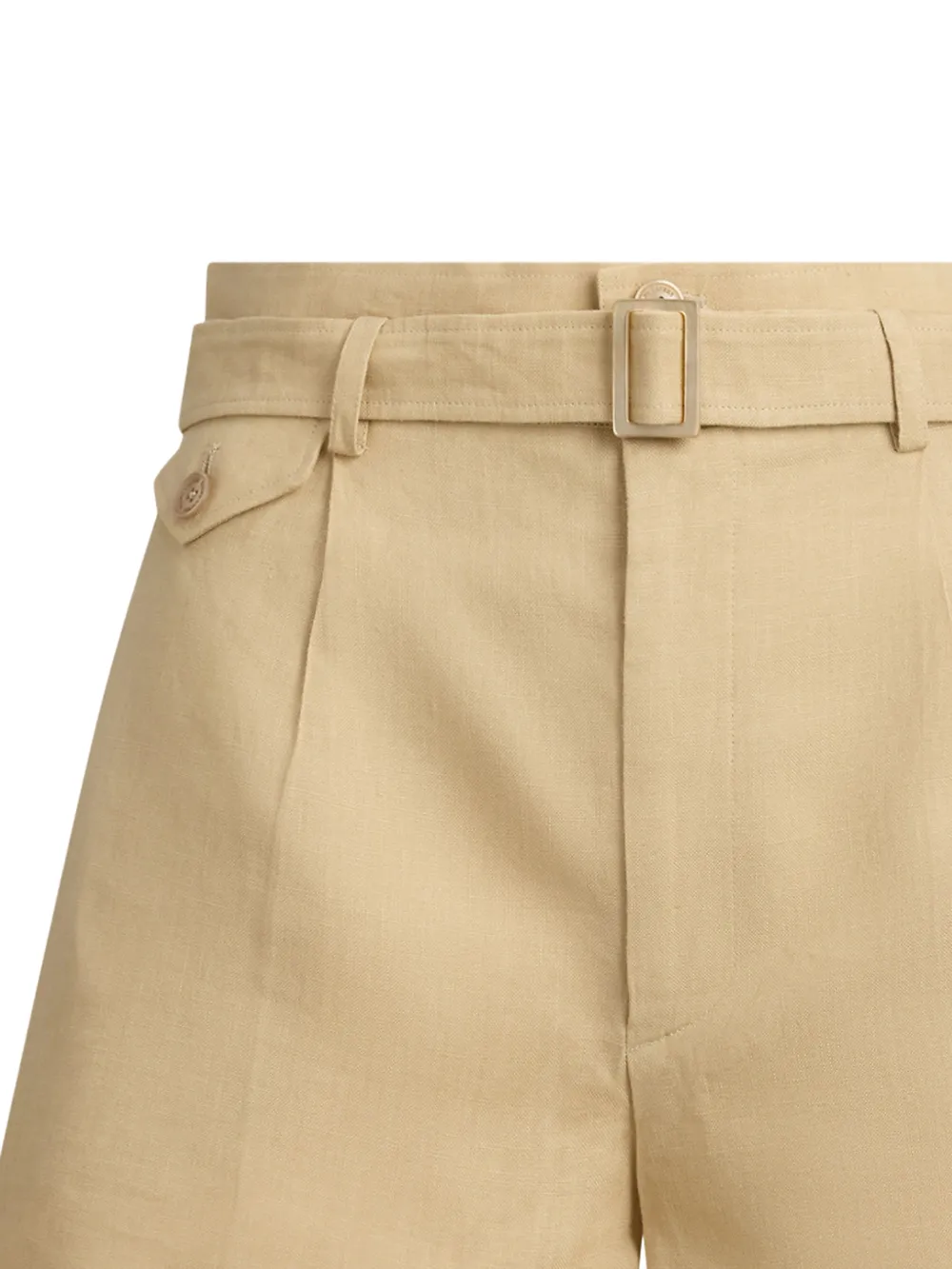 Ralph Lauren Collection Denise shorts met ceintuur Beige