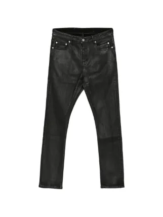 Rick Owens DRKSHDW Detroitカット ジーンズ | ブラック | FARFETCH JP