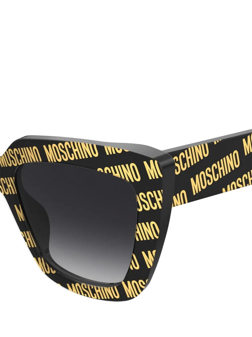 Moschino Eyewear Zonnebril met cat-eye montuur Zwart