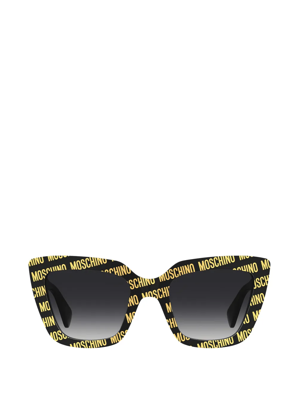 Moschino logo-print cat-eye sunglasses - Nero