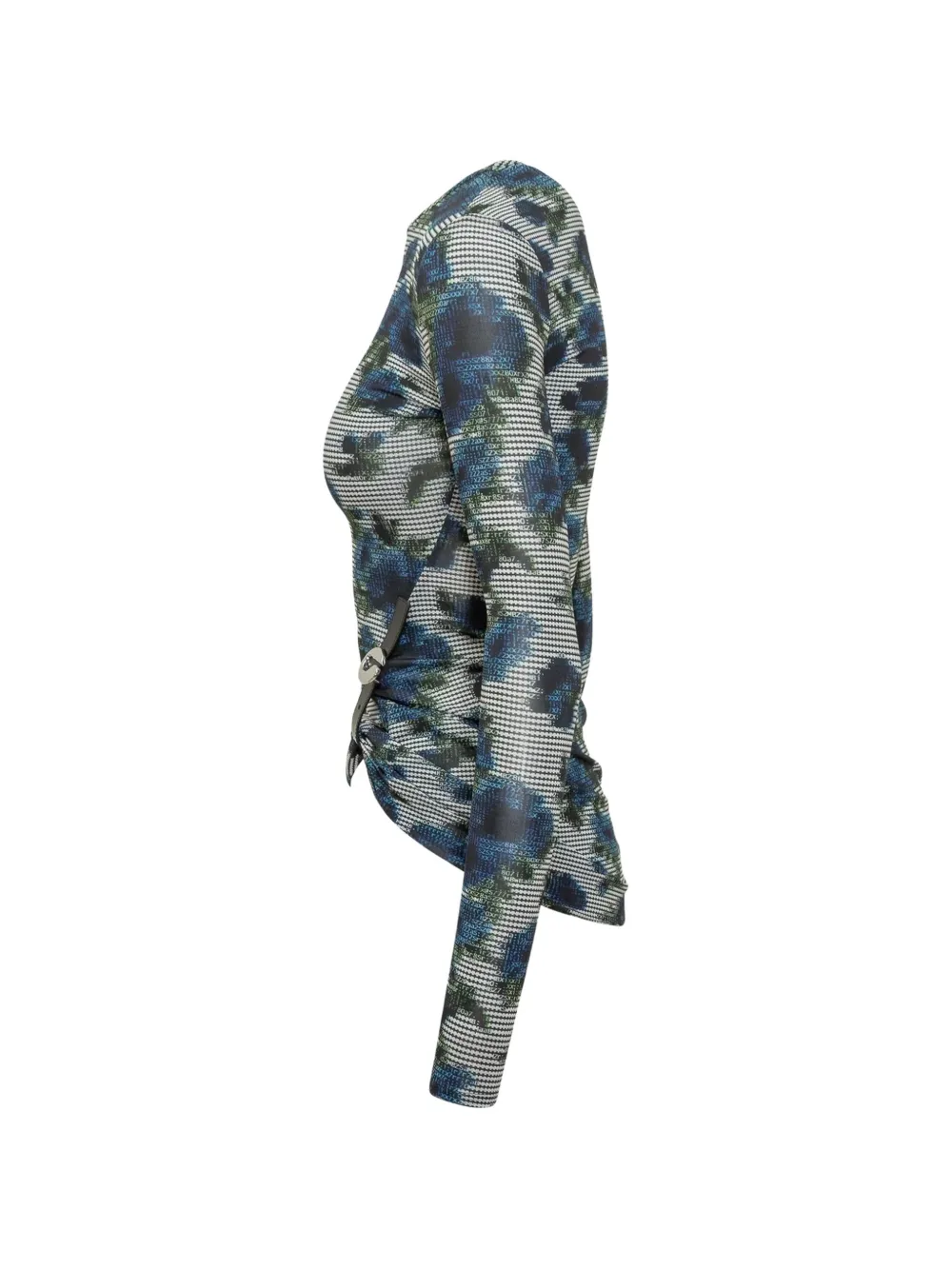 Coperni Top met bloemenprint en lange mouwen Blauw