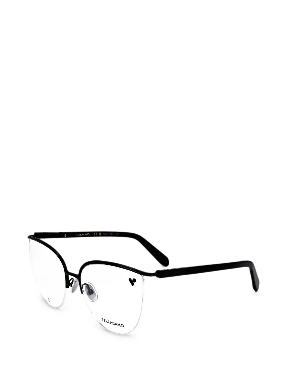 Ferragamo cat-eye-frame glasses - Nero