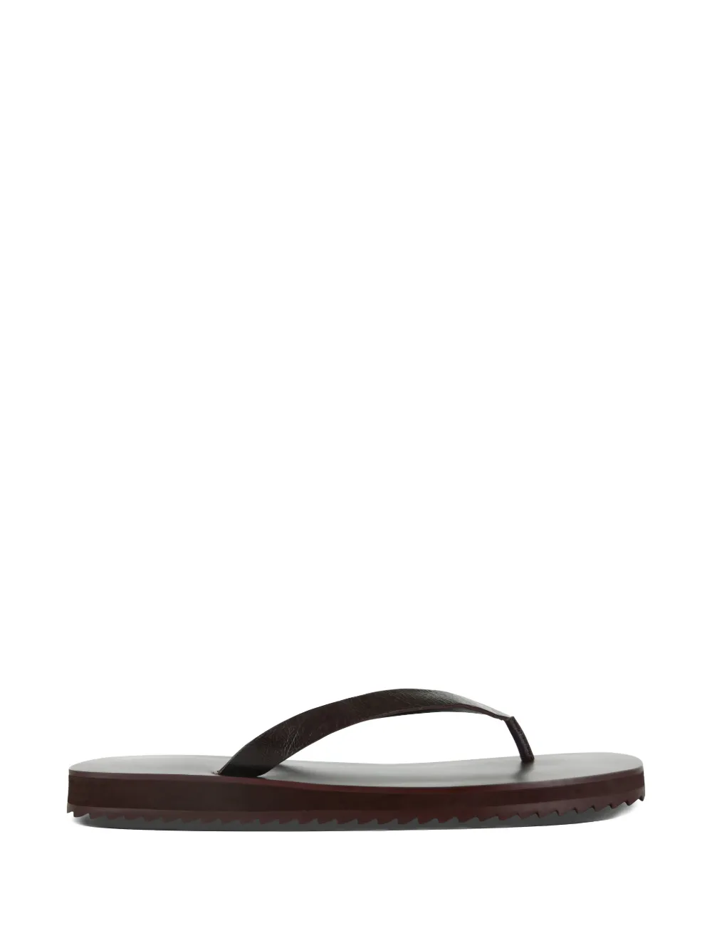 Senso Xeo Iii Leather Flip-flops In Brown