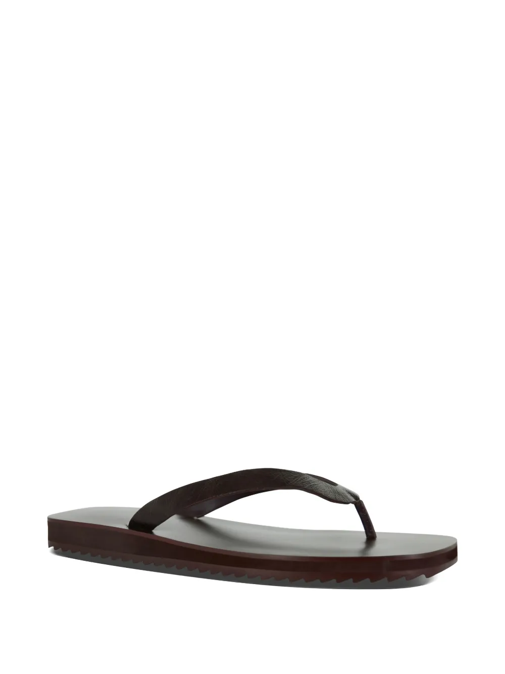 Senso Xeo III leren teenslippers Bruin