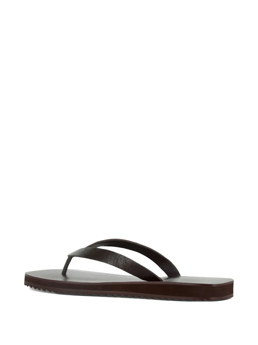 Senso Xeo III leren teenslippers Bruin