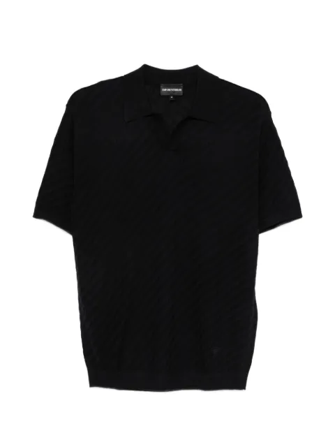 Emporio Armani jacquard polo