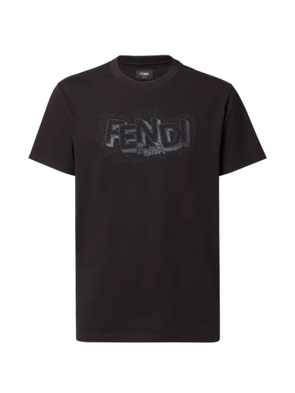 Fendi ロゴパターン Tシャツ 34009373_64897279_600.jpg