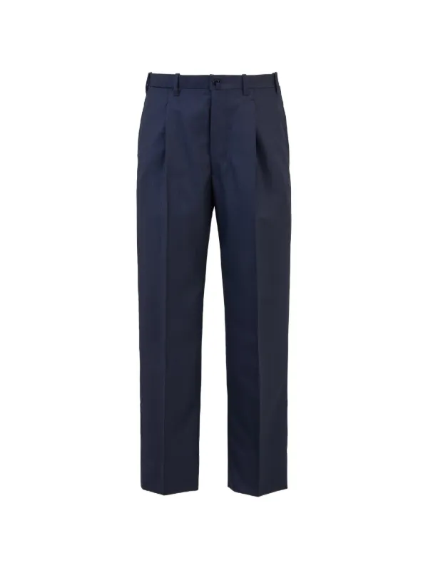 Giuliva Heritage Vito Front-pleat Trousers in Blue