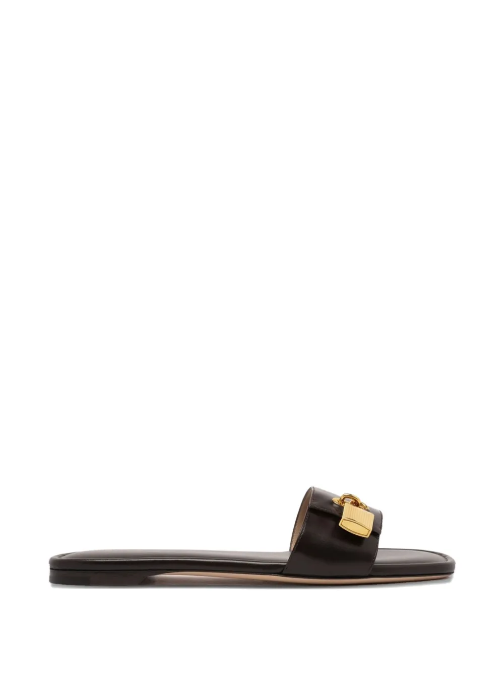 TOM FORD Sandalen met hangslotdetail Bruin