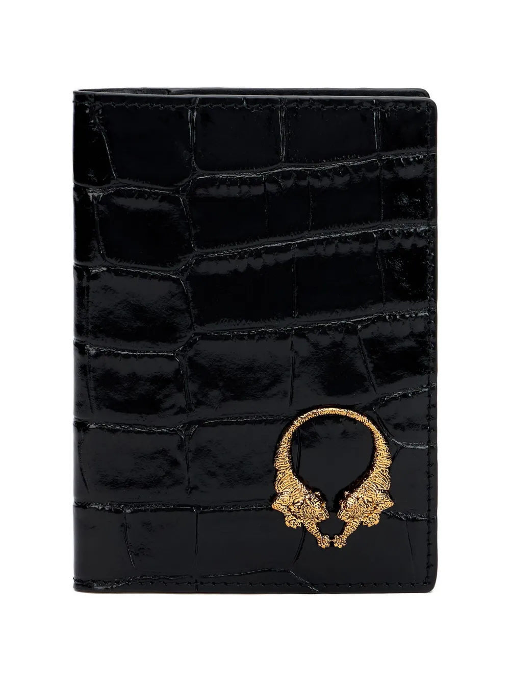 Roberto Cavalli crocodile-print wallet - Nero