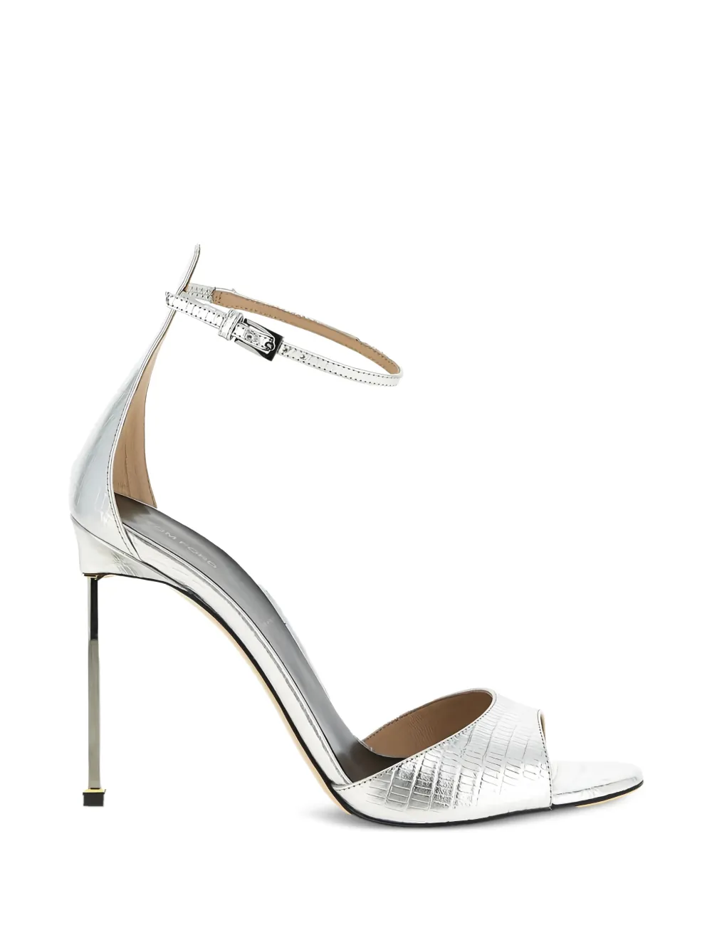 TOM FORD 105 mm Tejus sandalen met gesp Zilver