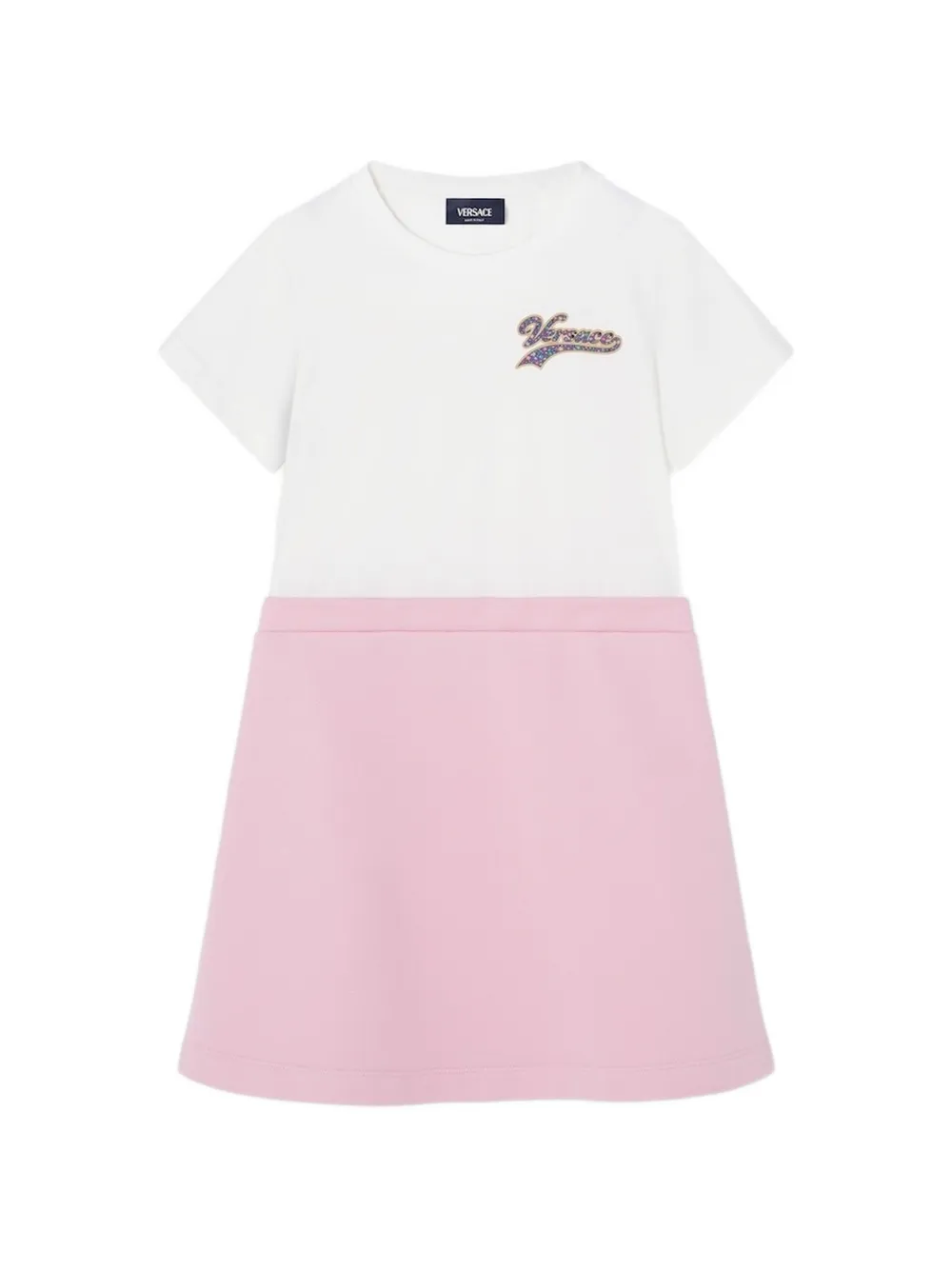 Versace Kids short-sleeve dress - Bianco