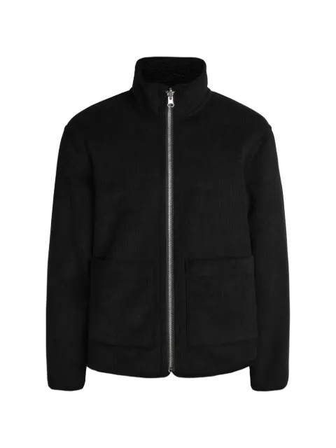 Wax London zip-up corduroy-effect jacket