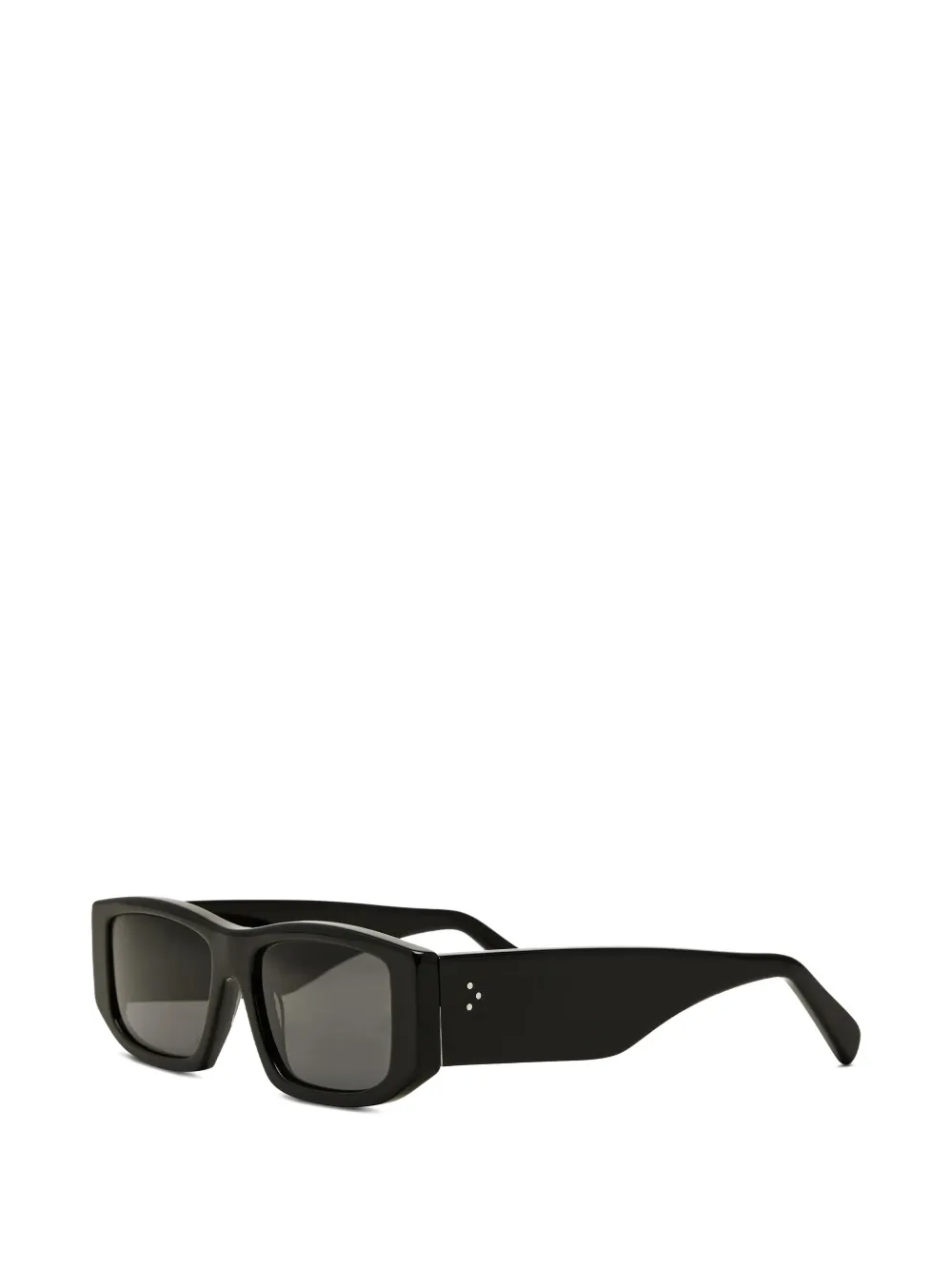  Reformation Anna Rectangle-frame Sunglasses - Black 