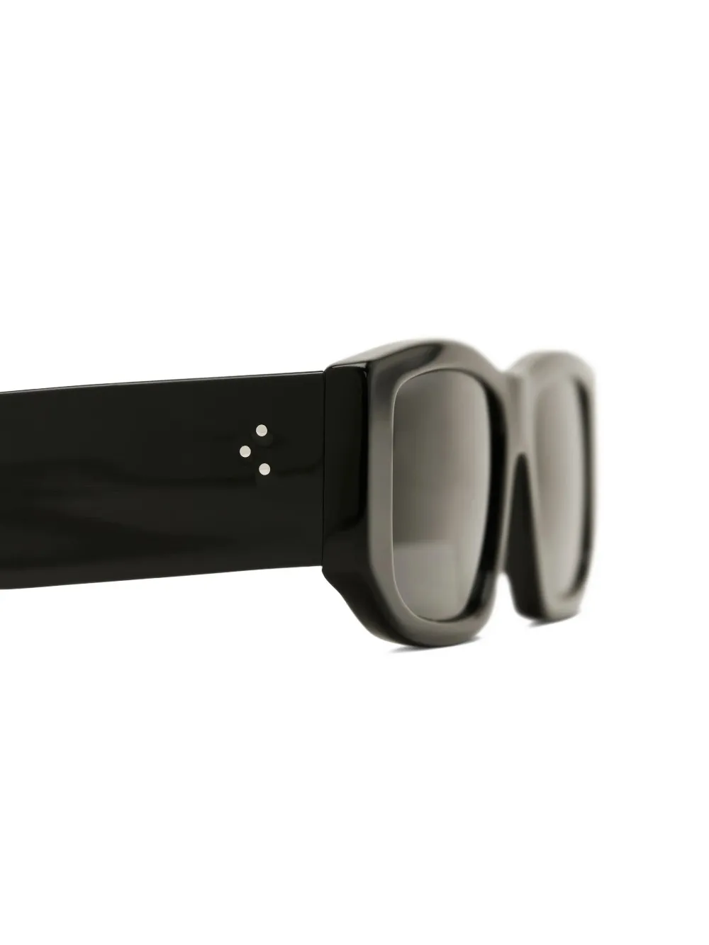  Reformation Anna Rectangle-frame Sunglasses - Black 